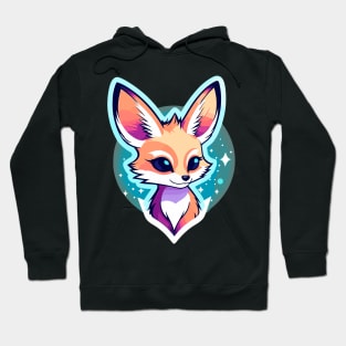 Fennec Fox Illustration Hoodie